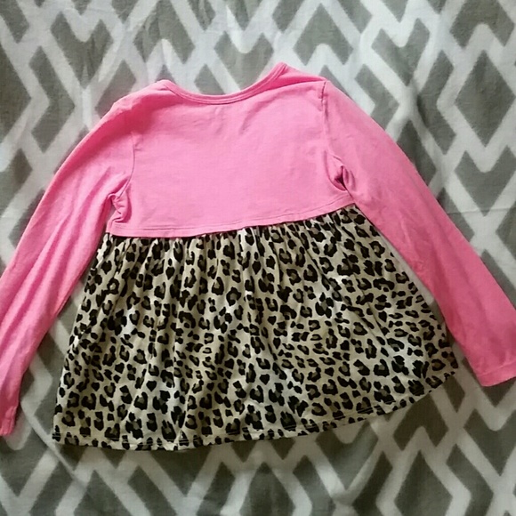 Cheetah Print and Pink Top - Girl's - Picture 2 of 2